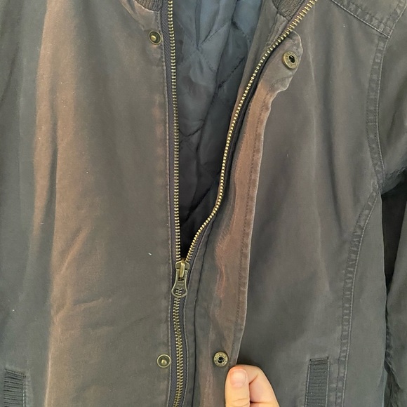 Rip Curl Taupe/Brown Casual Bomber Jkt Sz 10 - Picture 8 of 8